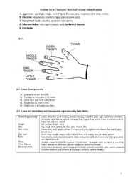 English Worksheet: Describing peoples appearance and character