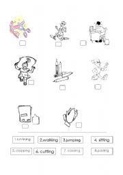 English Worksheet: Actions