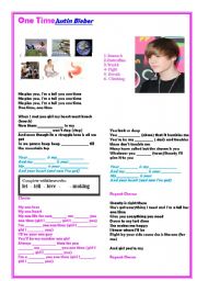 English Worksheet: On Time- Justin Bieber song