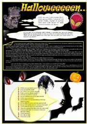 English Worksheet: HALLOWEEN reading