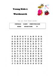 English Worksheet: Wordsearch objects