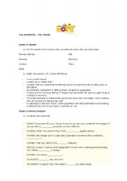 English worksheet: THE SIMPSONS MOVIE