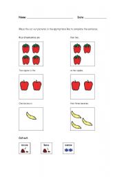 English Worksheet: More Less Same