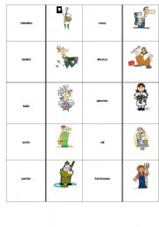 English Worksheet: Jobs and Professions DOMINO Part 2