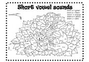 English Worksheet: Color by short sound tigger