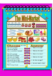 English Worksheet: The Mini-Market