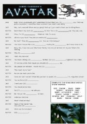 English Worksheet: Avatar The Movie 