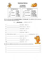 English Worksheet: to have got (affirmative & negative)