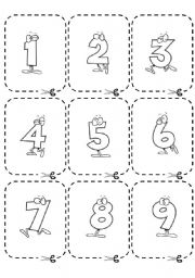 English Worksheet: Numbers (1-90 ) FLASCHCARDS - FULLY EDITABLE