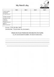 English worksheet: Routine Search