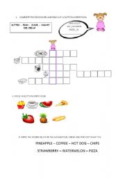 English Worksheet: FOOD 