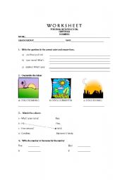 English worksheet: Personal introduction_greetins_numbers