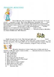 English Worksheet: Possesives 