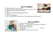 English worksheet: conversation starters