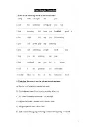 English Worksheet: past simple