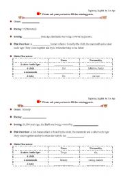 English worksheet: Ice Age - information gap