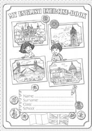 English Worksheet: Cover for copybook