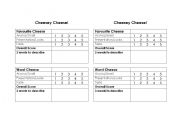 English worksheet: cheese tasting worksheet