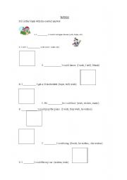 English Worksheet: wish 