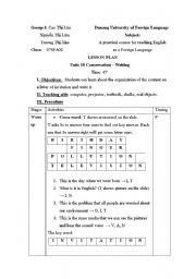 English Worksheet: writing unit 10 e10