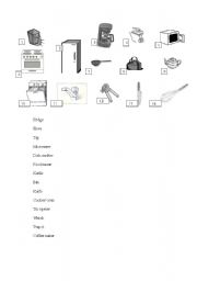 English worksheet: Kitchen - Vocabulary