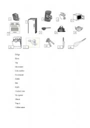 English Worksheet: Kitchen - Vocabulary