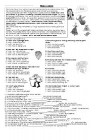 English Worksheet: make a wish