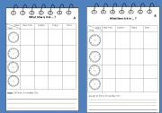 English Worksheet: What time is it ? PAIRWORK