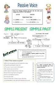 English Worksheet: Introduction to Passive Voice