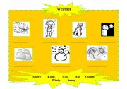 English worksheet: Weather activity