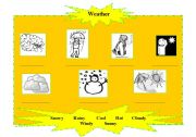 English Worksheet: Weather activity