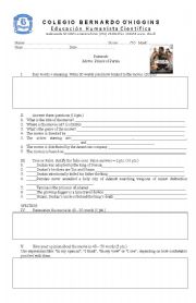 PRINCE OF PERSIA MOVIE WORKSHEET