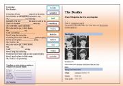 English Worksheet: SONG:  Beatles - Yesterday