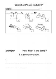 English Worksheet: How much is it?