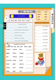 English Worksheet: Working with words