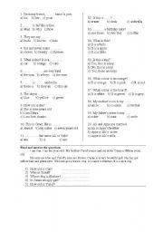 English worksheet: Snav sorusu