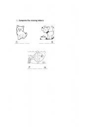 English Worksheet: pets