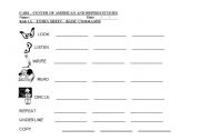 English Worksheet: Basic Commands