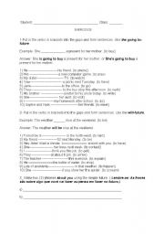 English Worksheet: Future