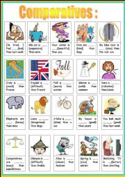 English Worksheet: comparatives