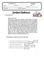 English Worksheet: written test