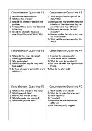 English Worksheet: Comprehension Questio