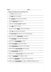 English Worksheet: Passive Voice Conversion Practice