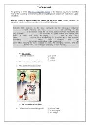 English Worksheet: youve got mail worksheet