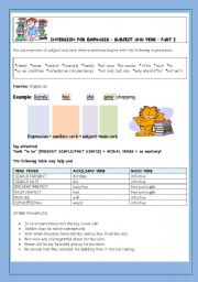 English Worksheet: SUBJECT AND VERB - INVERSION FOR EMPHASIS �  PART I