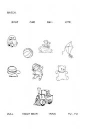 English worksheet: Toys