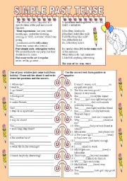 English Worksheet: Simple Past