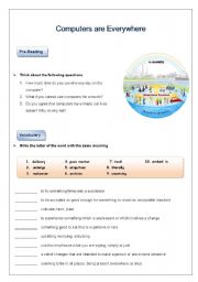 English worksheet: Ubiquotous Computing