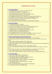 English Worksheet: Conditionals (II,III)