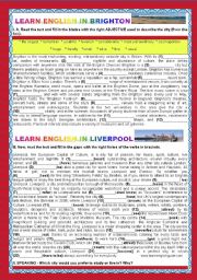 A TOUR AROUND ENGLISH SPEAKING COUNTRIES- ENGLAND-BRIGHTON AND LIVERPOOL